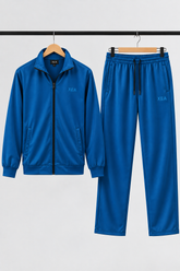 Men's Blue Polyester Track Suit - CrossFitters
