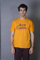 Men's Bright Gold Cotton T-Shirt - CrossFitters