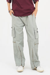 Men's Gray Cotton Cargo Pant - CrossFitters