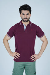 Men's Maroon Cotton Polo Shirt - CrossFitters
