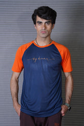 Men's Navy Blue Polyester T-Shirt - CrossFitters