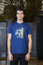 Men's Sapphire Blue Cotton T-Shirt - CrossFitters