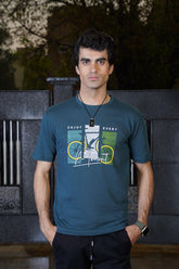 Men's Teal Cotton T-Shirt - CrossFitters