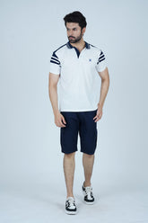 Men's White Cotton Polo Shirt - CrossFitters