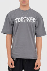 Unisex Grey Cotton Oversized T-Shirt - CrossFitters
