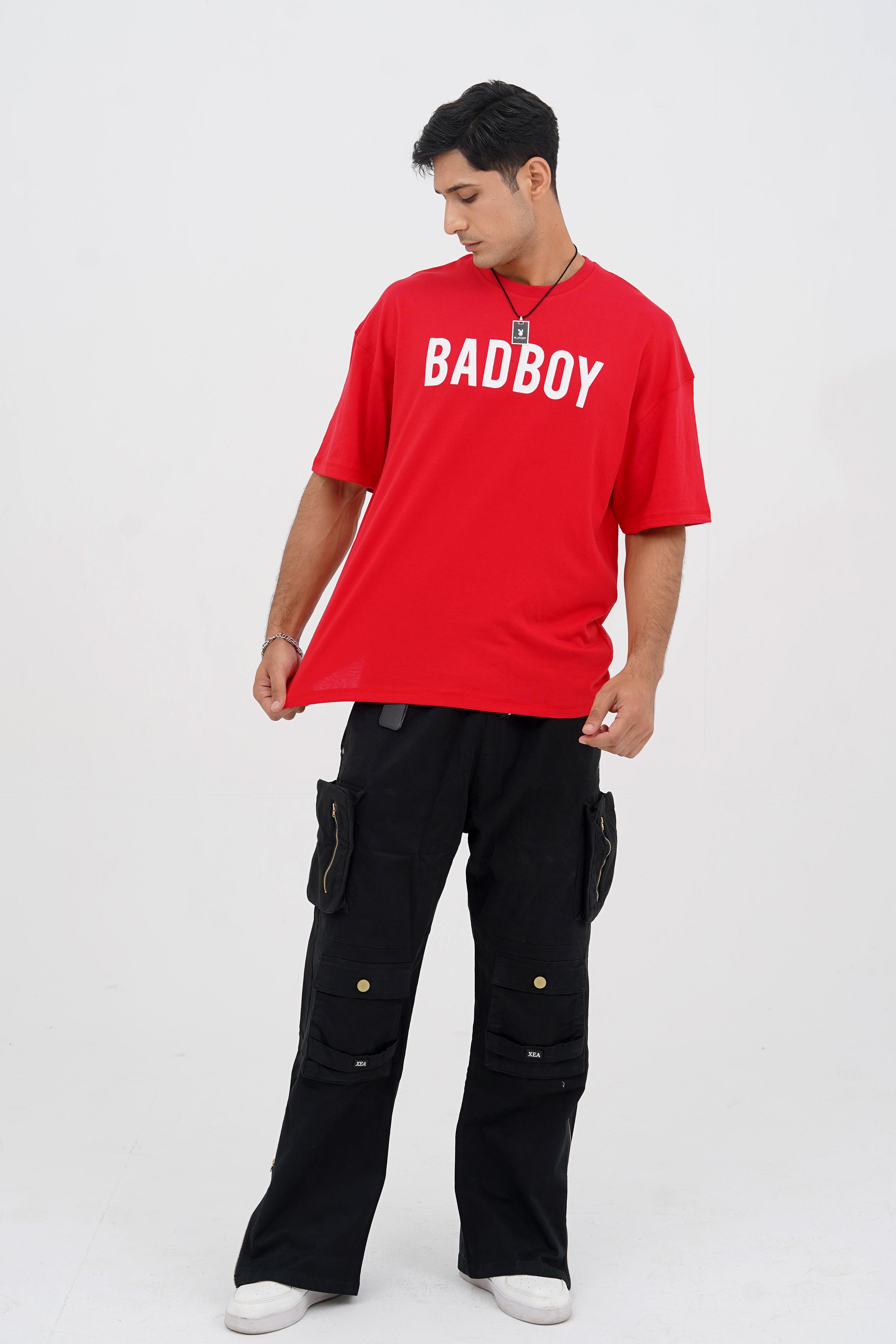 Bad Boy Smoker Red Oversized T-Shirt - CrossFitters