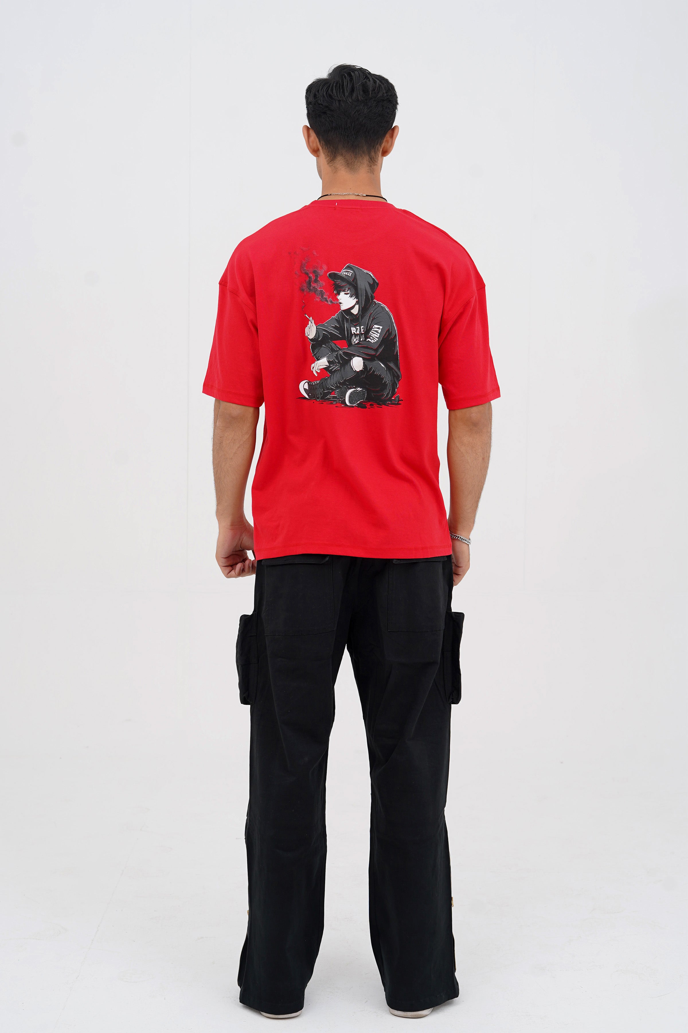 Bad Boy Smoker Red Oversized T-Shirt - CrossFitters