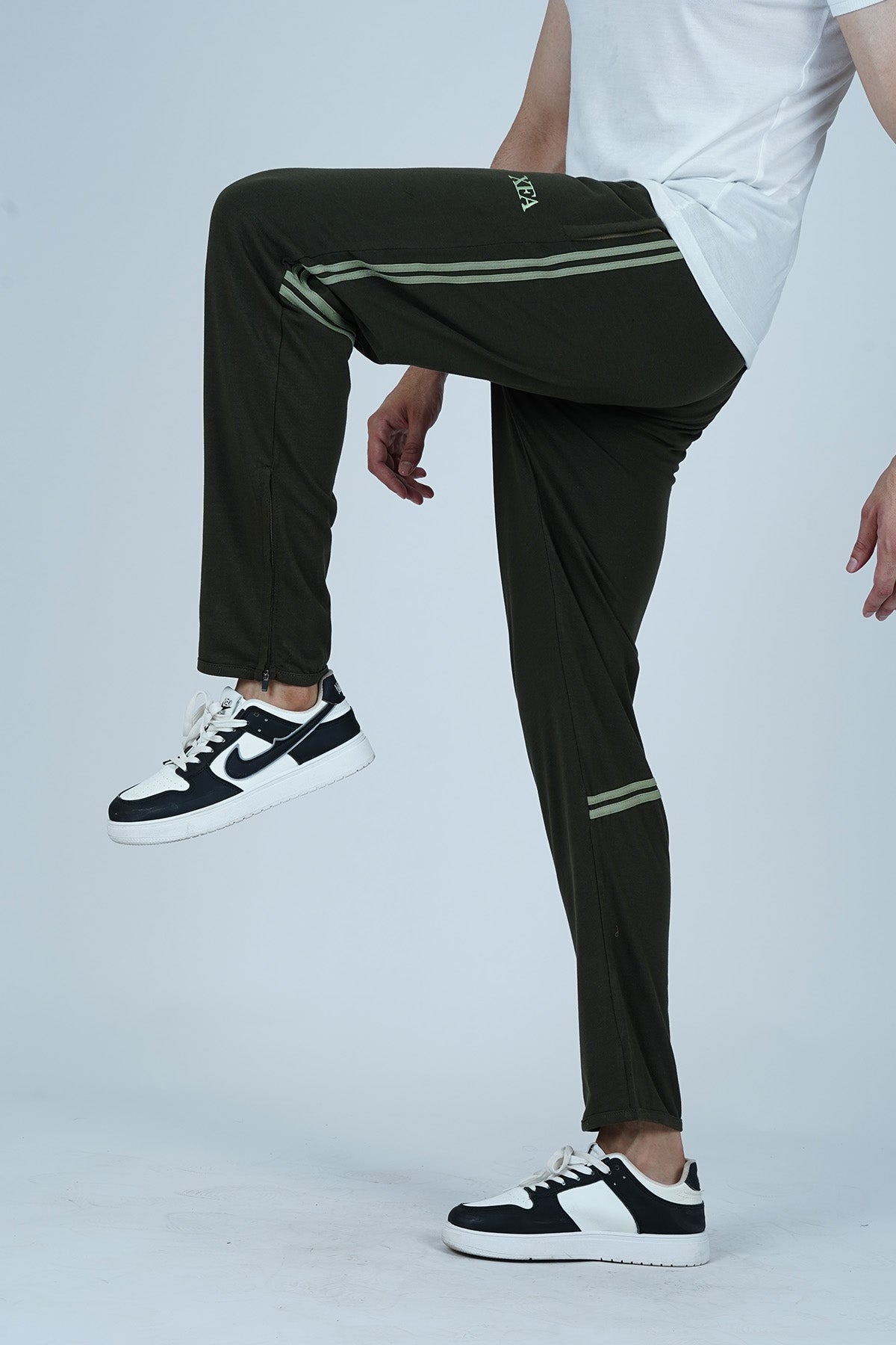 Men’s Army Green Polyester Trouser - CrossFitters