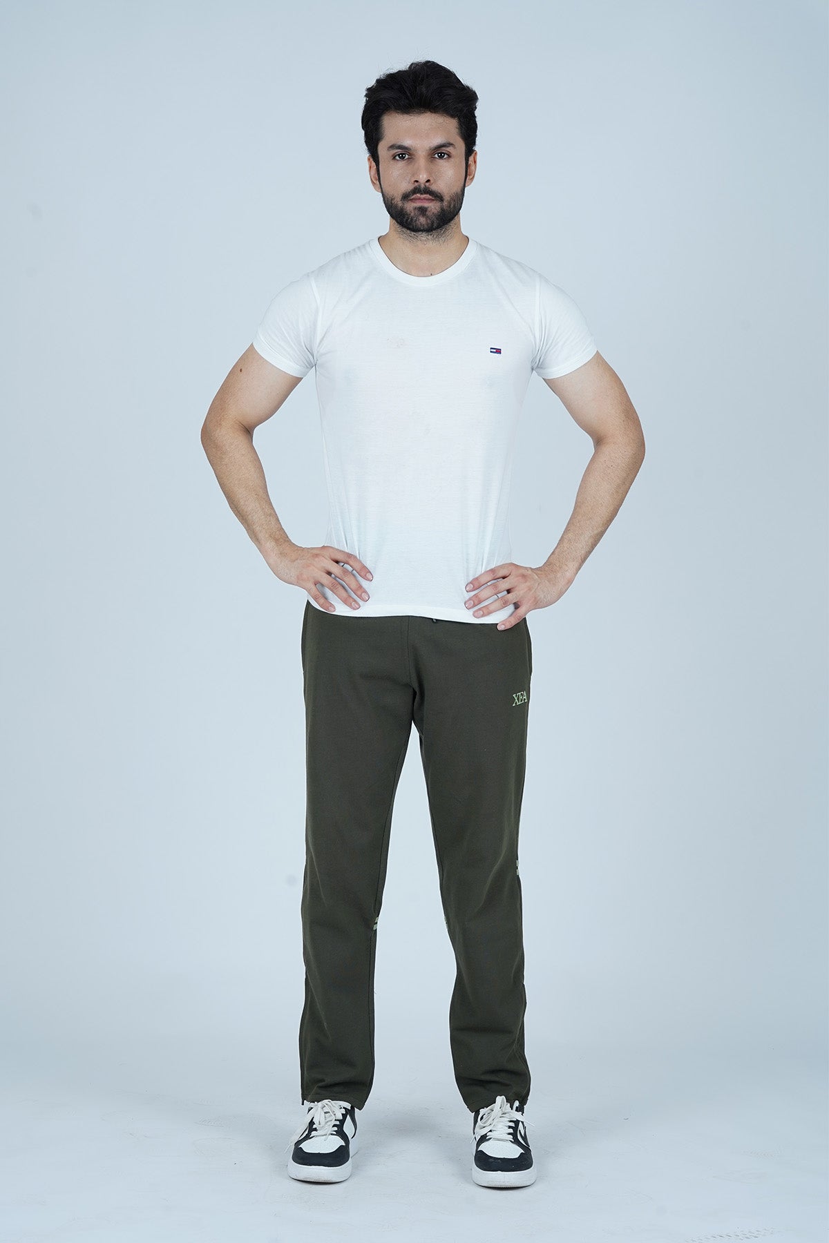 Men’s Army Green Polyester Trouser - CrossFitters