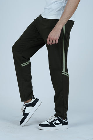 Men’s Army Green Polyester Trouser - CrossFitters