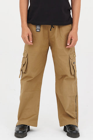 Men's Beige Cotton Cargo Pant - CrossFitters