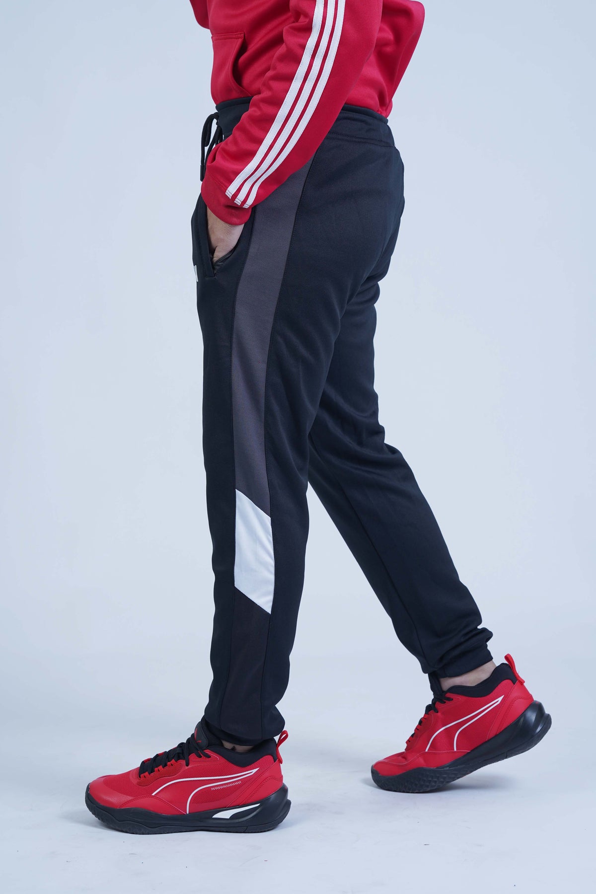 Men's Black Cotton Jogger Pants - CrossFitters