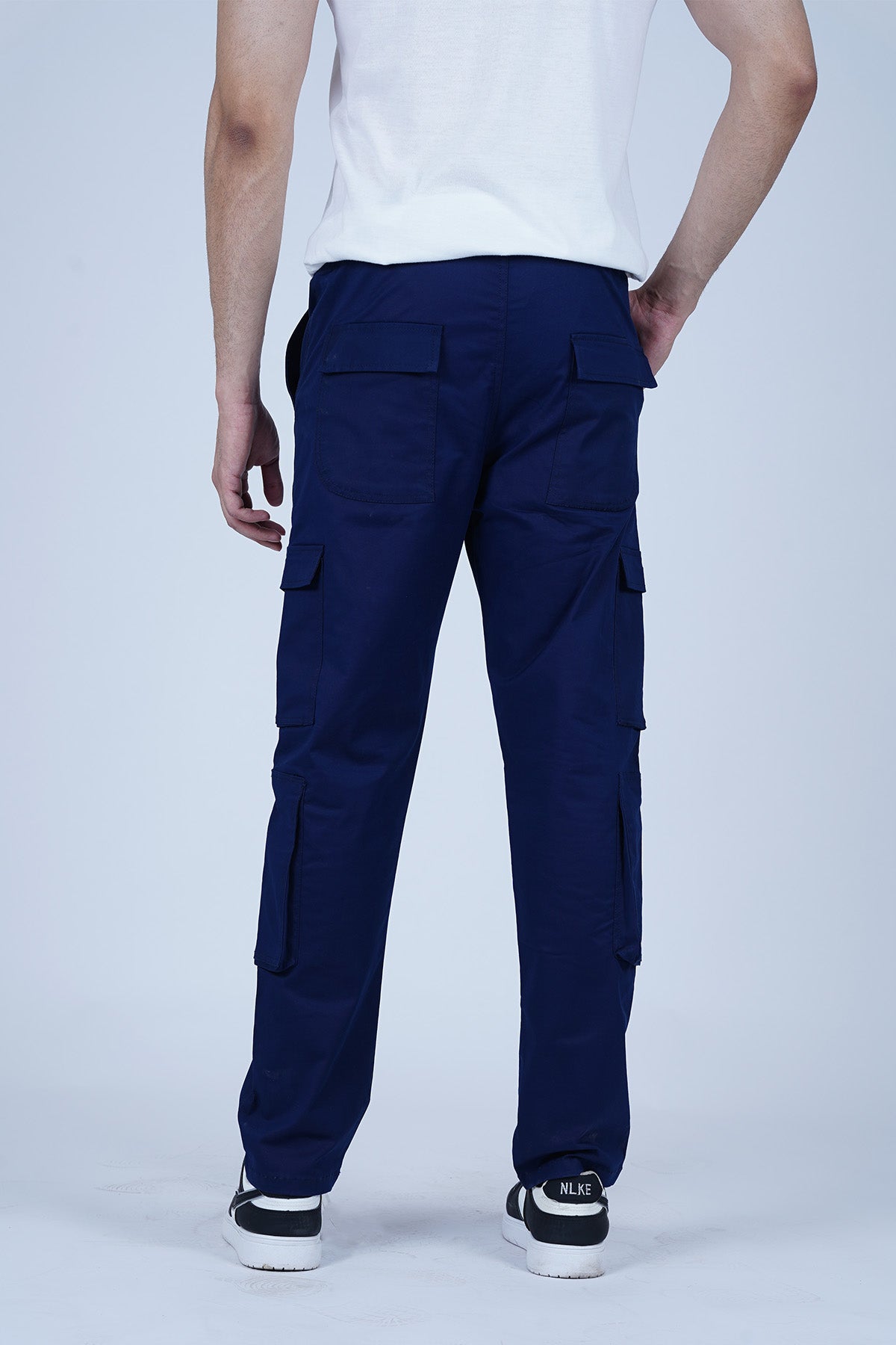 Men's Blue Cotton Cargo Pant - CrossFitters