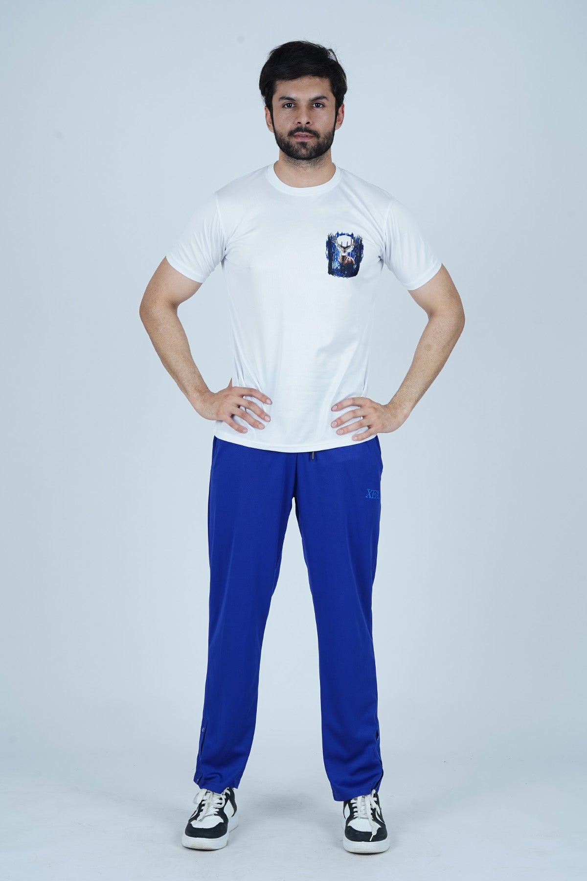 Men’s Blue Polyester Trouser - CrossFitters