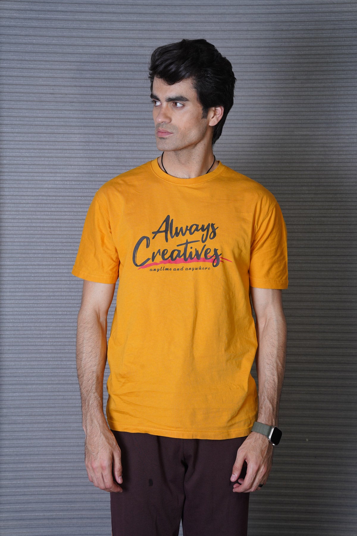 Men's Bright Gold Cotton T-Shirt - CrossFitters