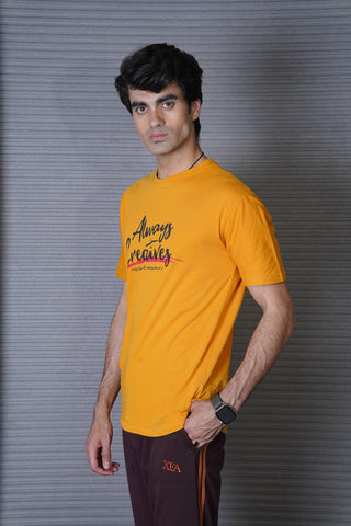 Men's Bright Gold Cotton T-Shirt - CrossFitters
