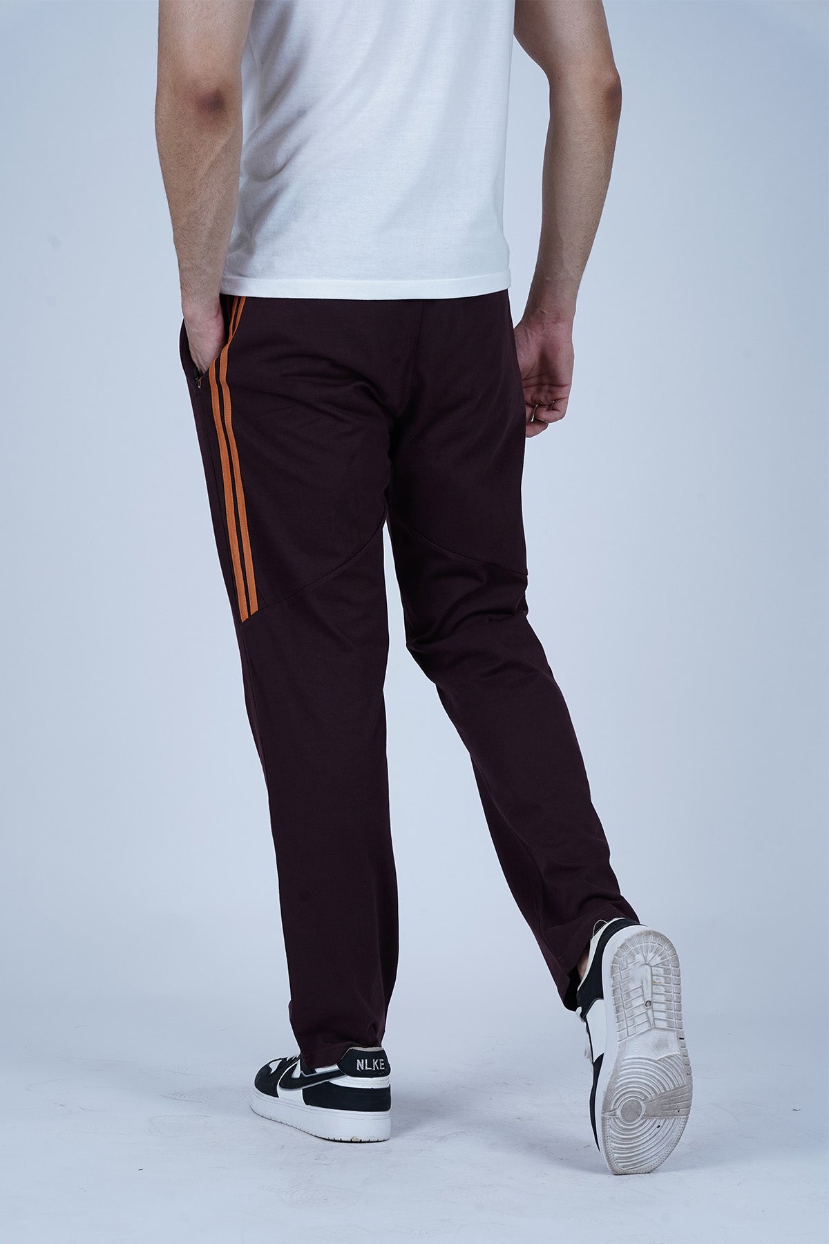 Men's Brown Polyester Trouser - CrossFitters
