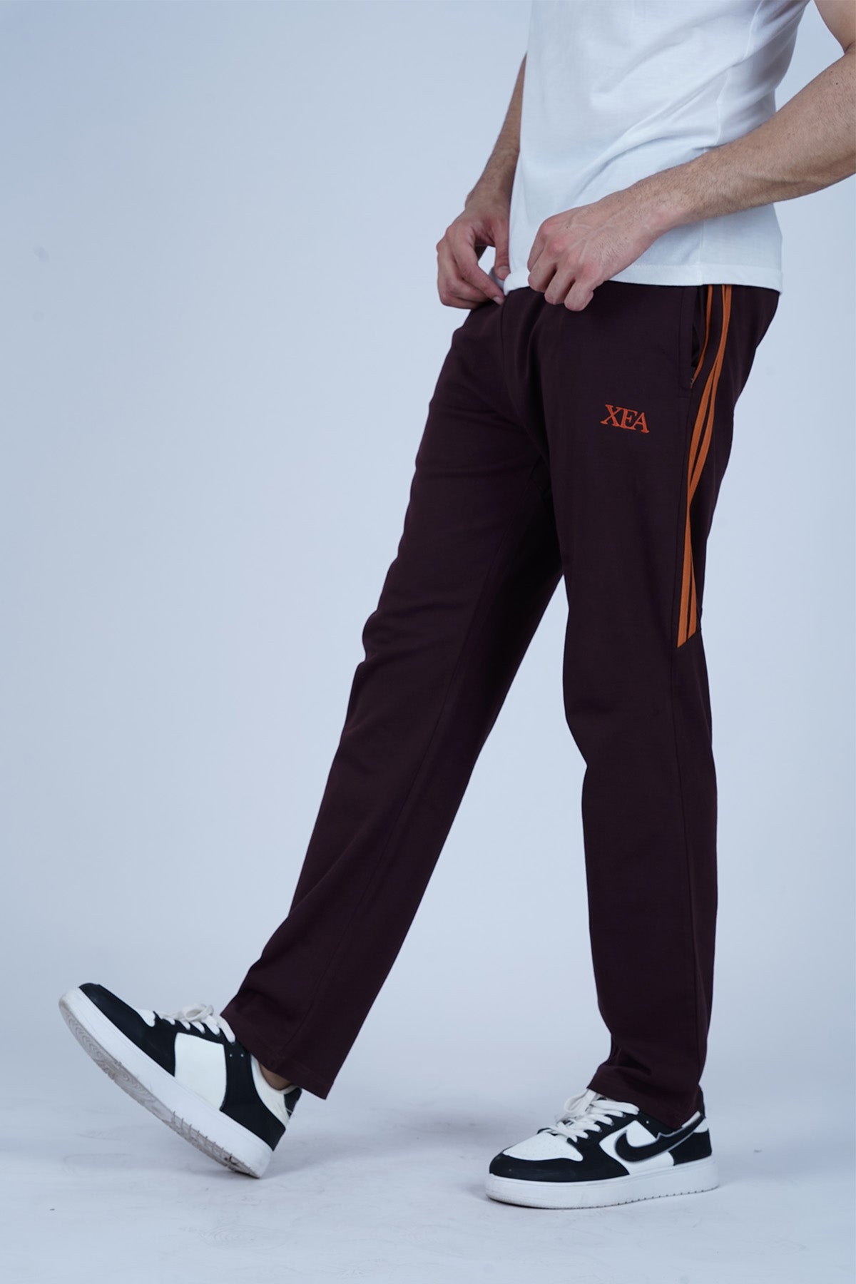 Men's Brown Polyester Trouser - CrossFitters