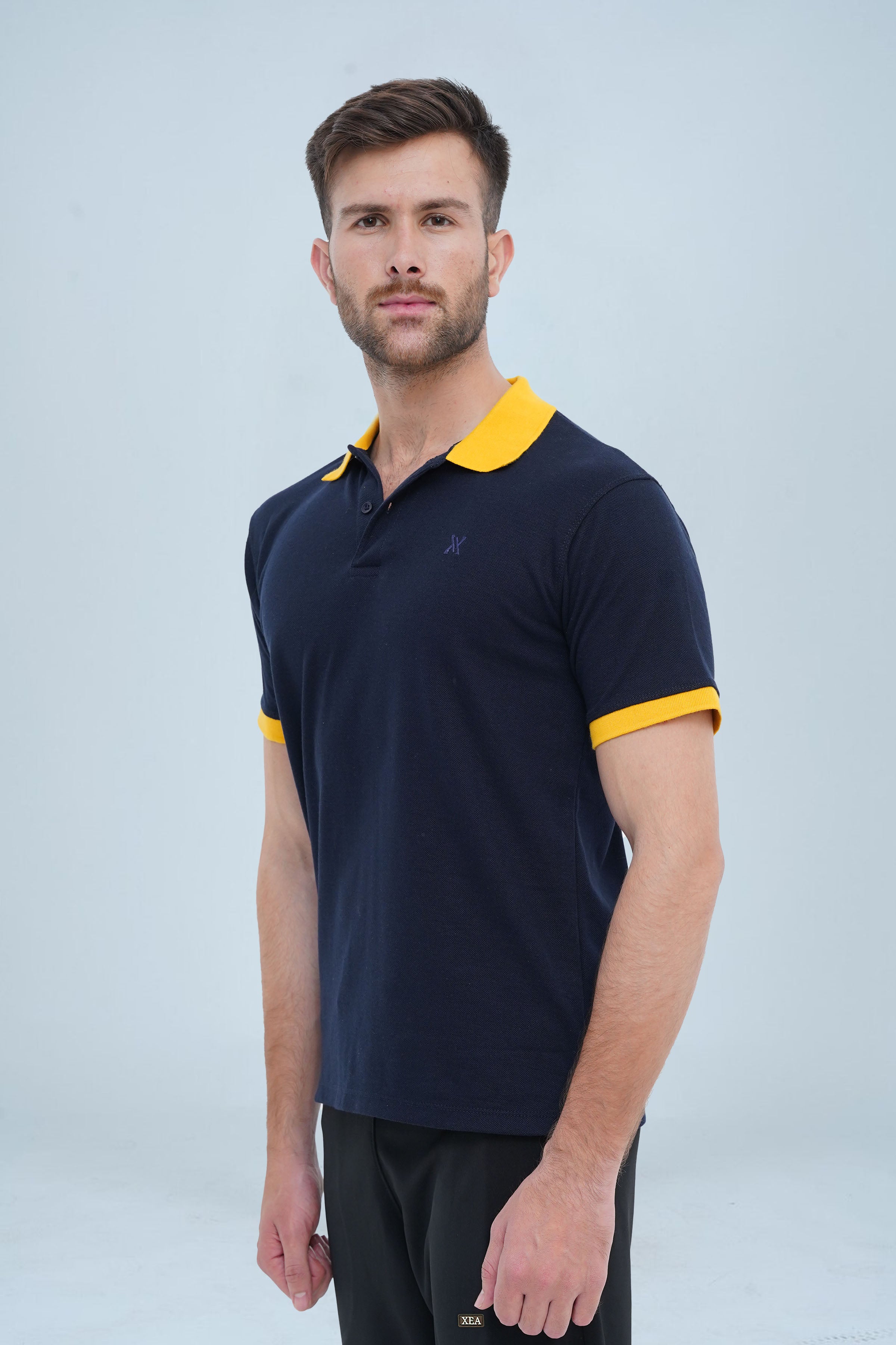 Men's Casual Navy Polo T-Shirt - CrossFitters