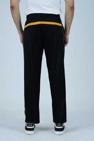 Men's Classic Black Polyester Trouser - CrossFitters