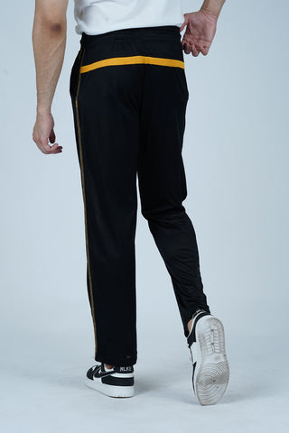 Men's Classic Black Polyester Trouser - CrossFitters