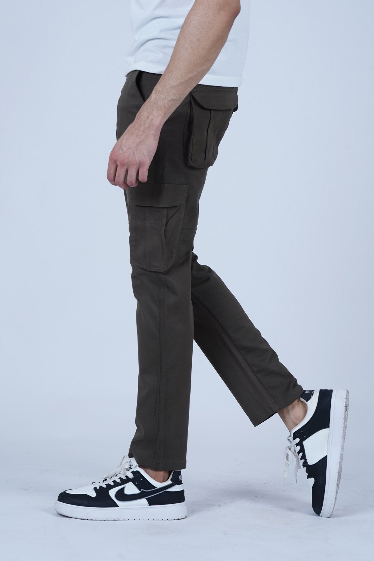 Men's Dark Gray Cotton Cargo Pant - CrossFitters