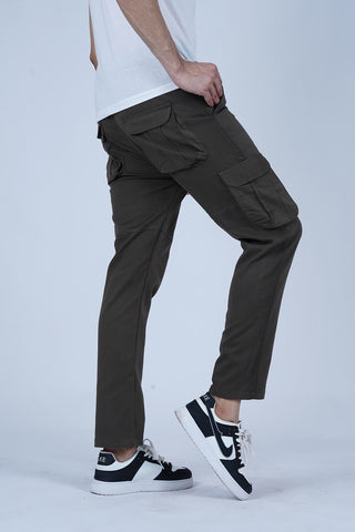 Men's Dark Gray Cotton Cargo Pant - CrossFitters