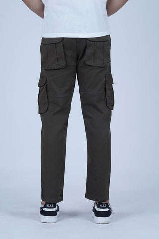 Men's Dark Gray Cotton Cargo Pant - CrossFitters