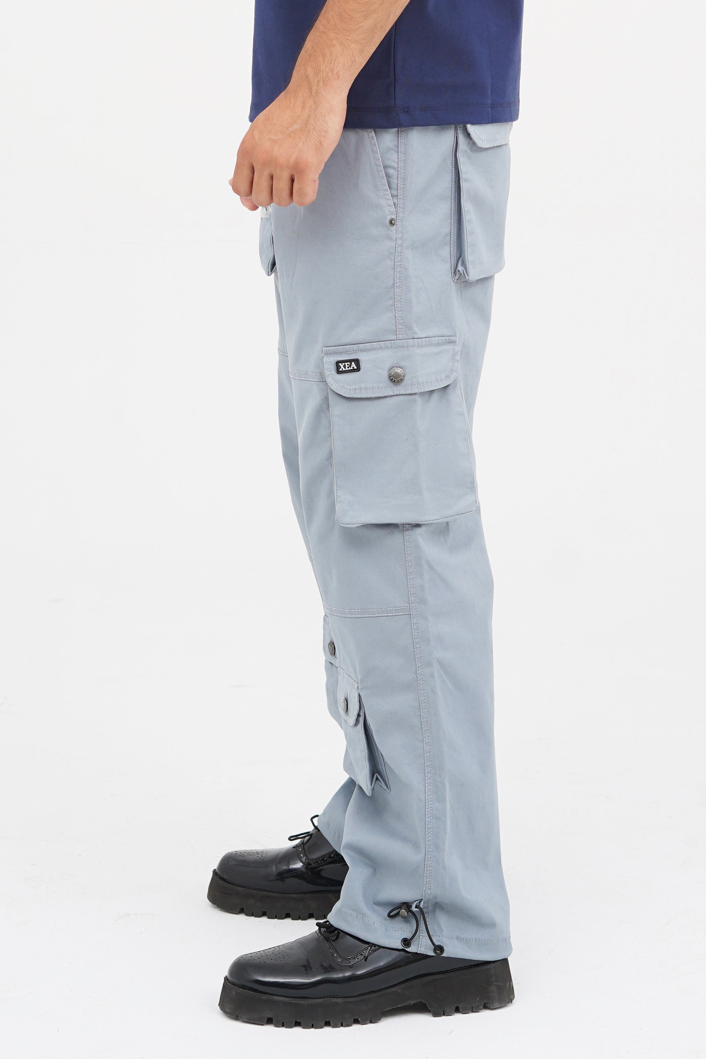 Men's Demin Blue Cotton Cargo  - CrossFitters