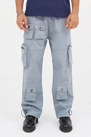 Men's Demin Blue Cotton Cargo  - CrossFitters