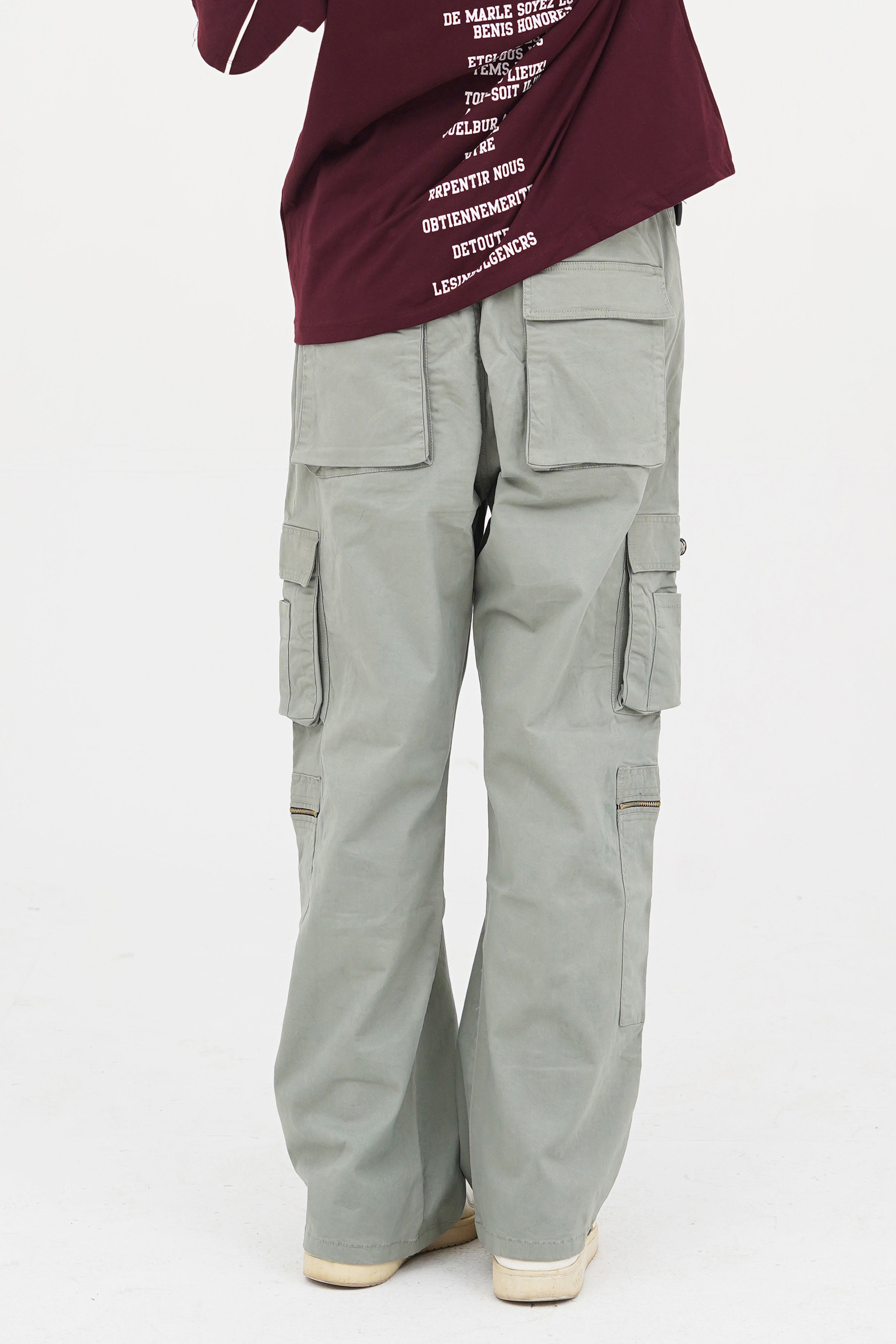 Men's Gray Cotton Cargo Pant - CrossFitters