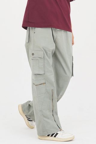 Men's Gray Cotton Cargo Pant - CrossFitters