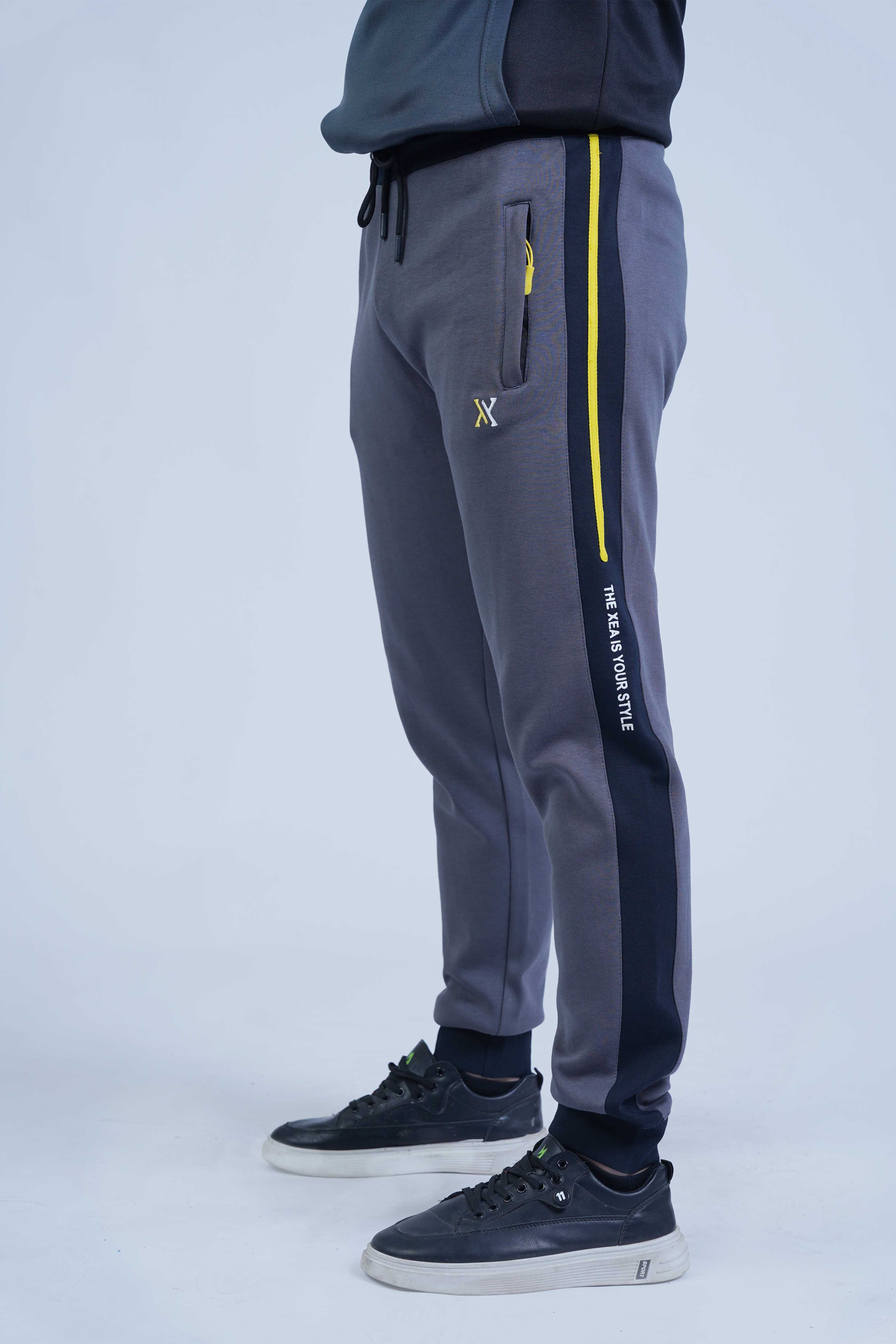 Men's Gray Cotton Jogger Pants - CrossFitters