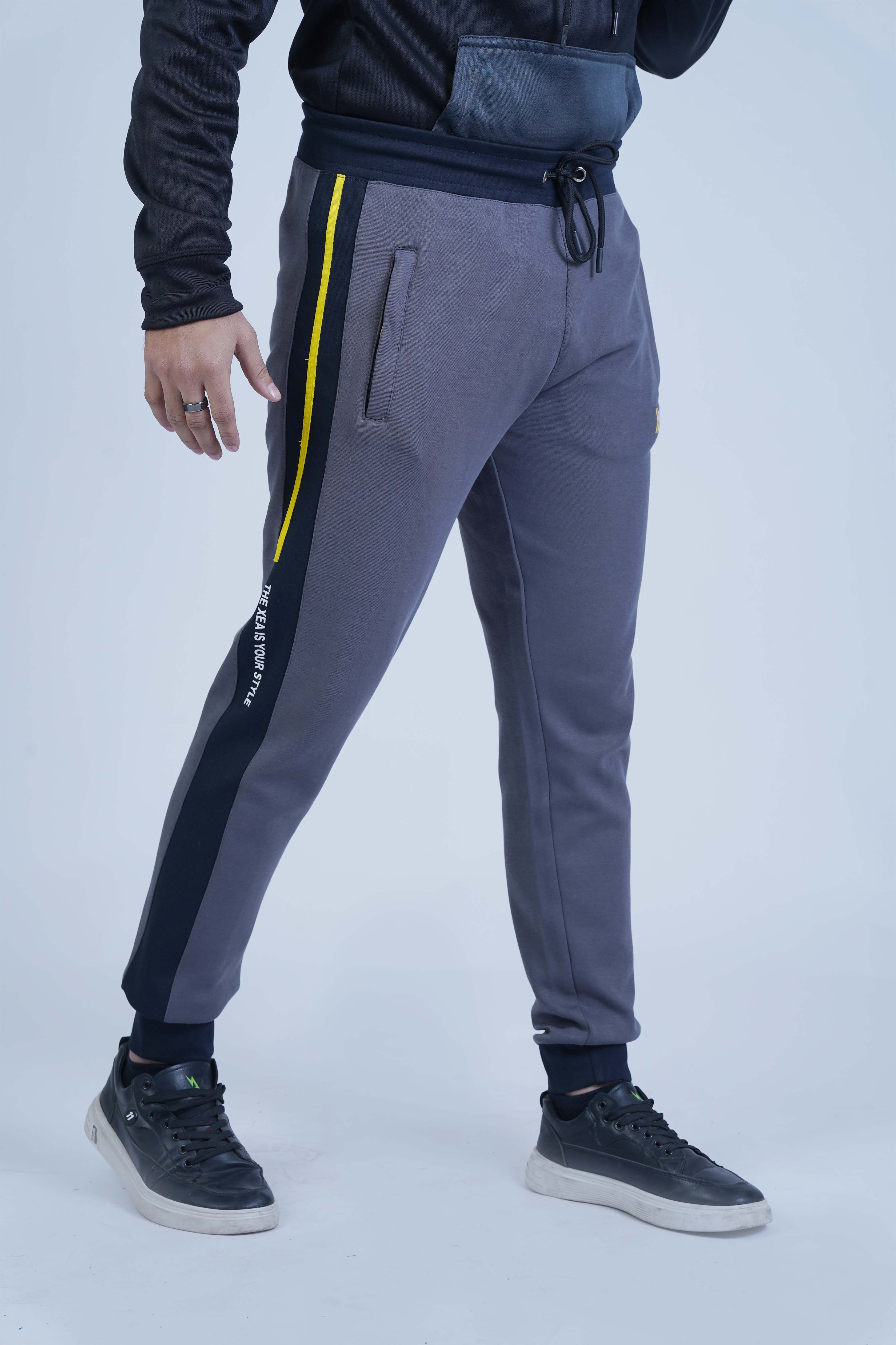 Men's Gray Cotton Jogger Pants - CrossFitters