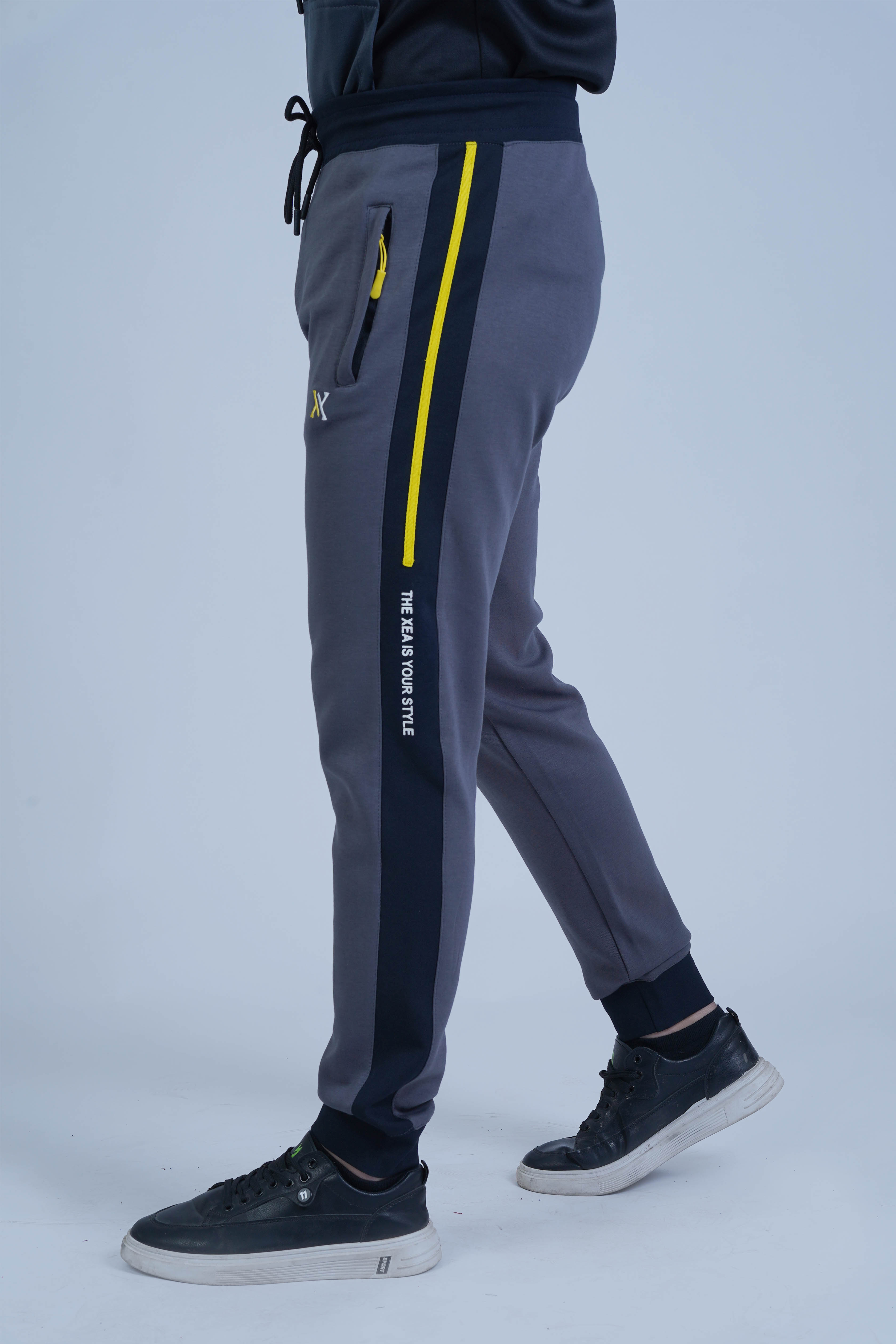 Men's Gray Cotton Jogger Pants - CrossFitters