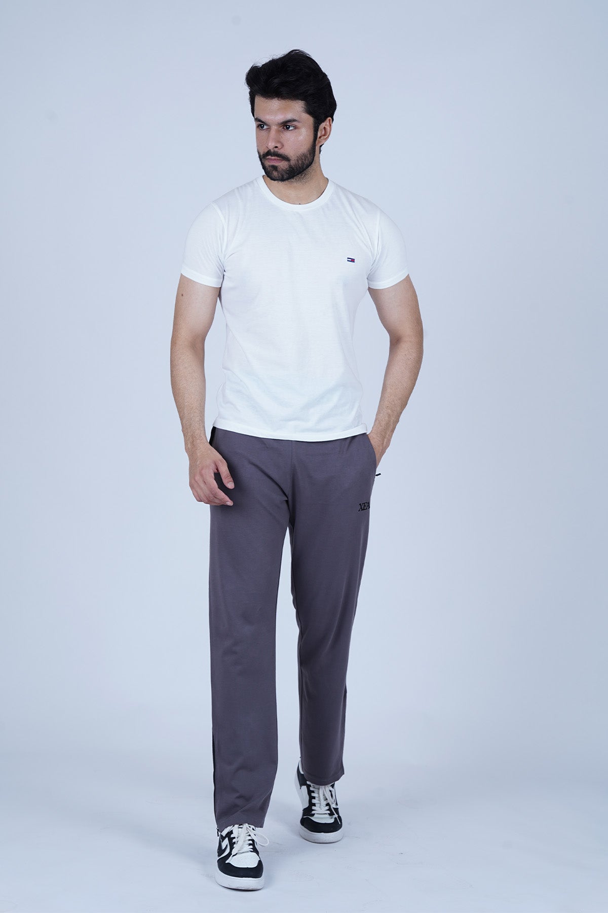 Men’s Gray Polyester Trouser - CrossFitters