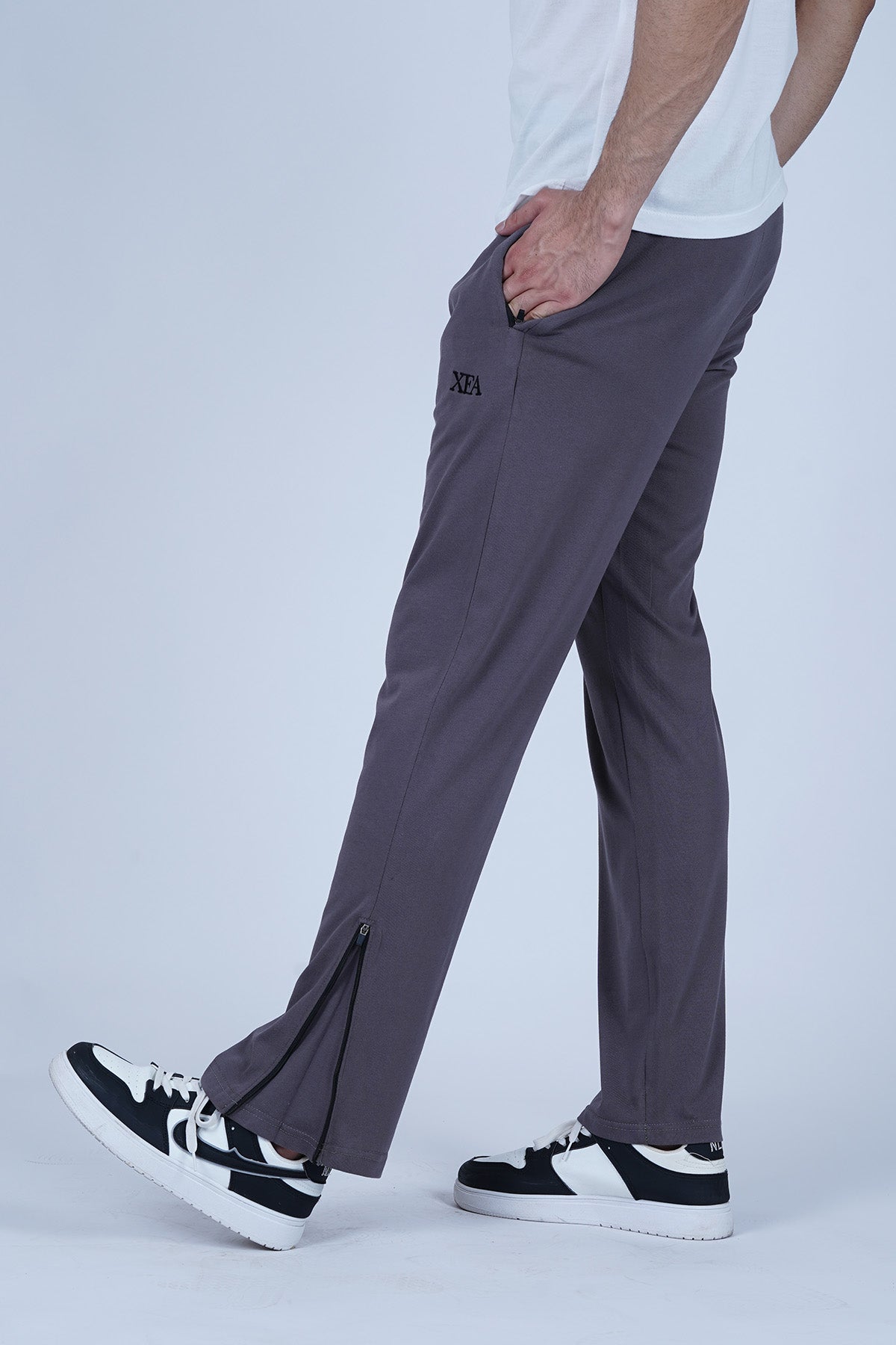 Men’s Gray Polyester Trouser - CrossFitters