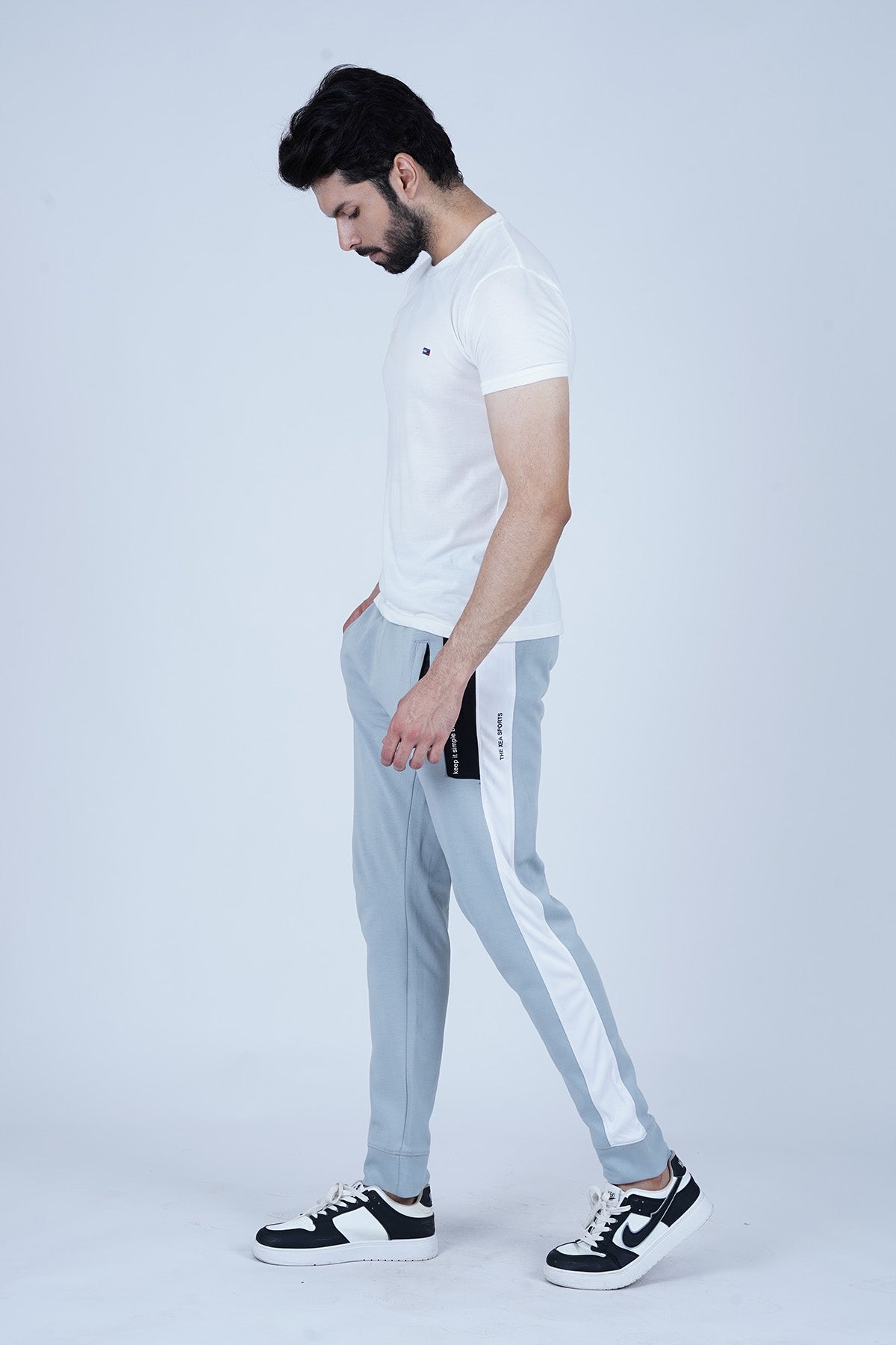 Men's Ice Blue Polyester Jogger Pant - CrossFitters