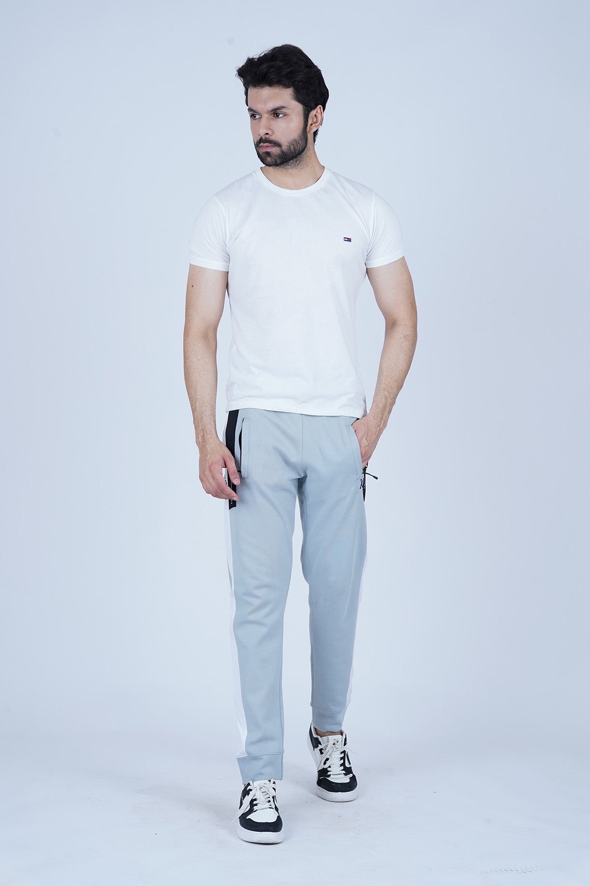 Men's Ice Blue Polyester Jogger Pant - CrossFitters