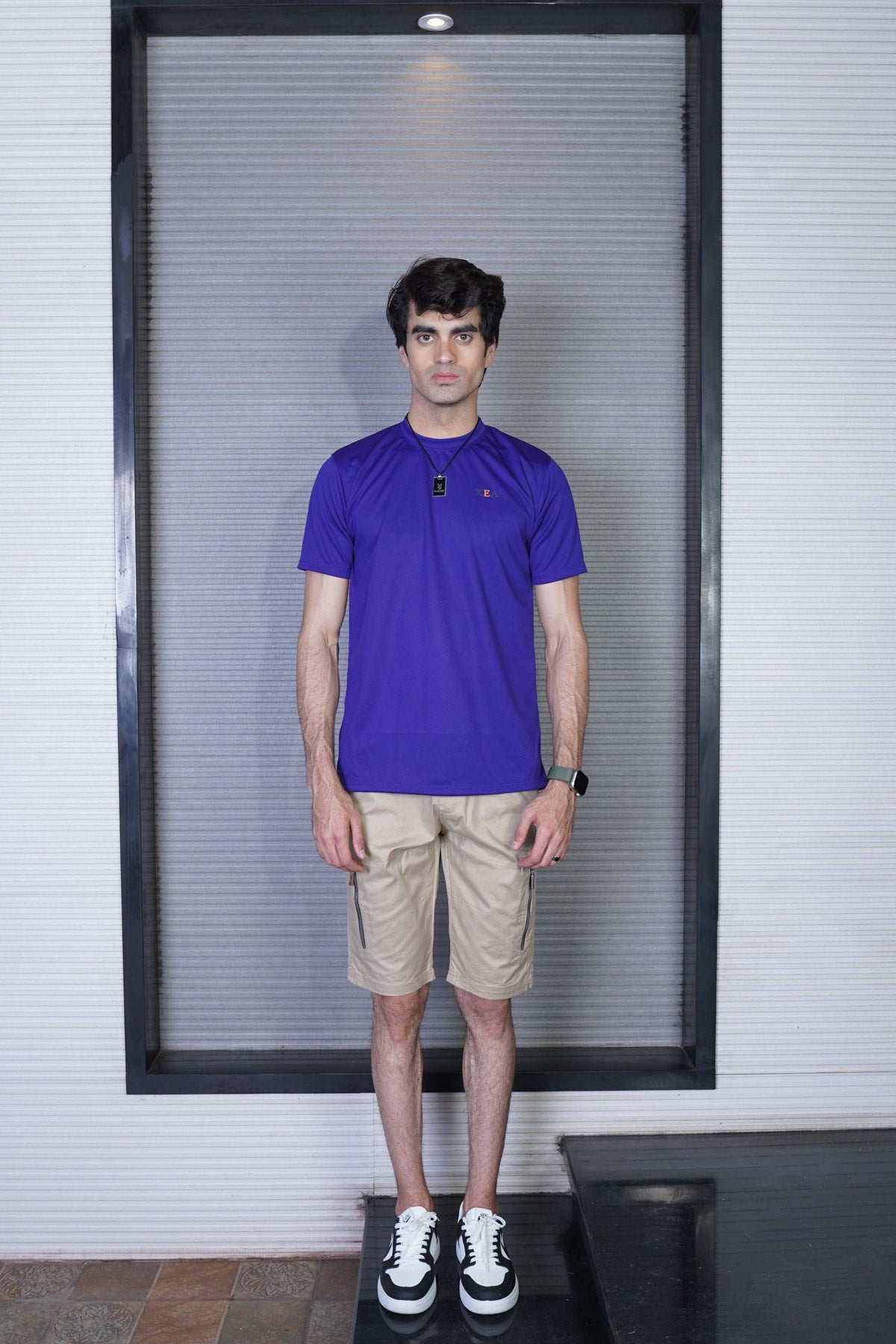 Men's Indigo Blue Polyester T-Shirt - CrossFitters
