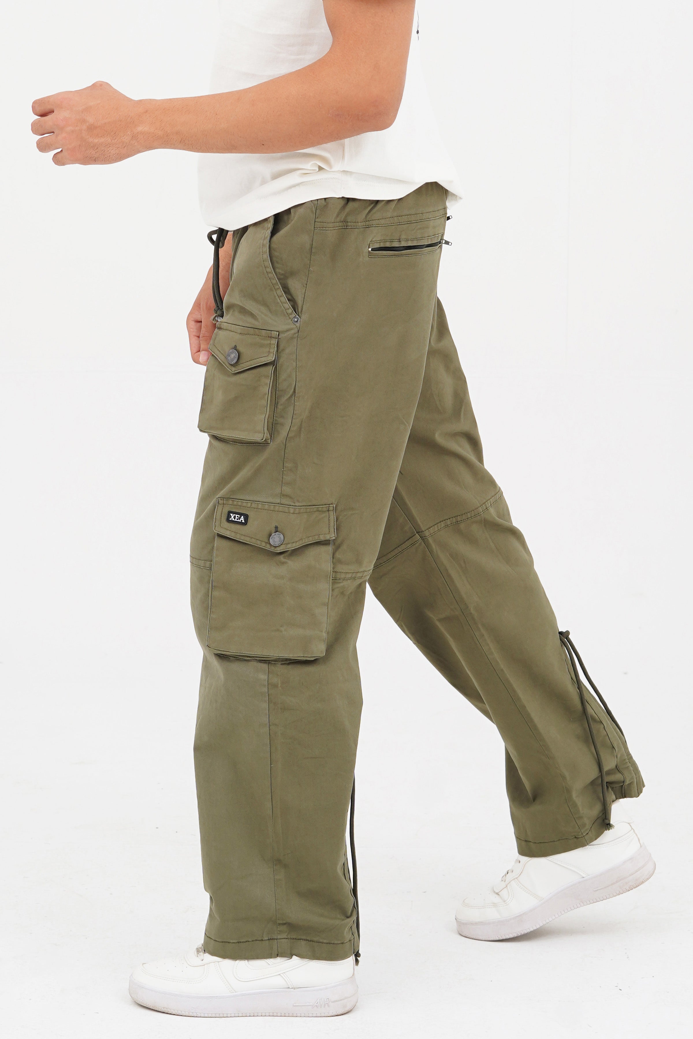 Men's Khaki Cotton Cargo Pant - CrossFitters