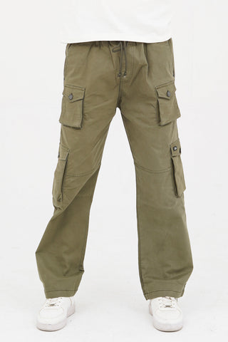 Men's Khaki Cotton Cargo Pant - CrossFitters
