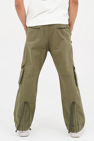 Men's Khaki Cotton Cargo Pant - CrossFitters