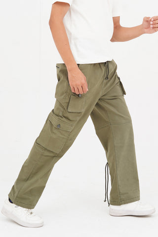 Men's Khaki Cotton Cargo Pant - CrossFitters