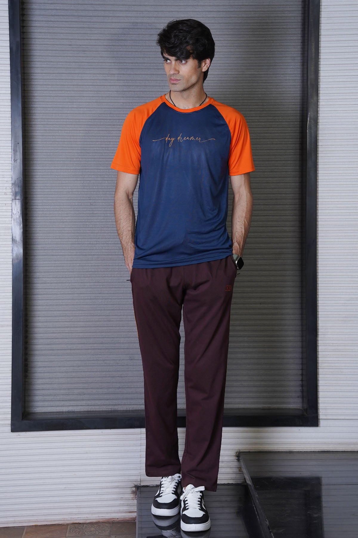 Men's Navy Blue Polyester T-Shirt - CrossFitters