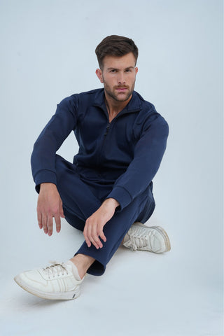 Men's Navy Blue Track Suit - CrossFitters