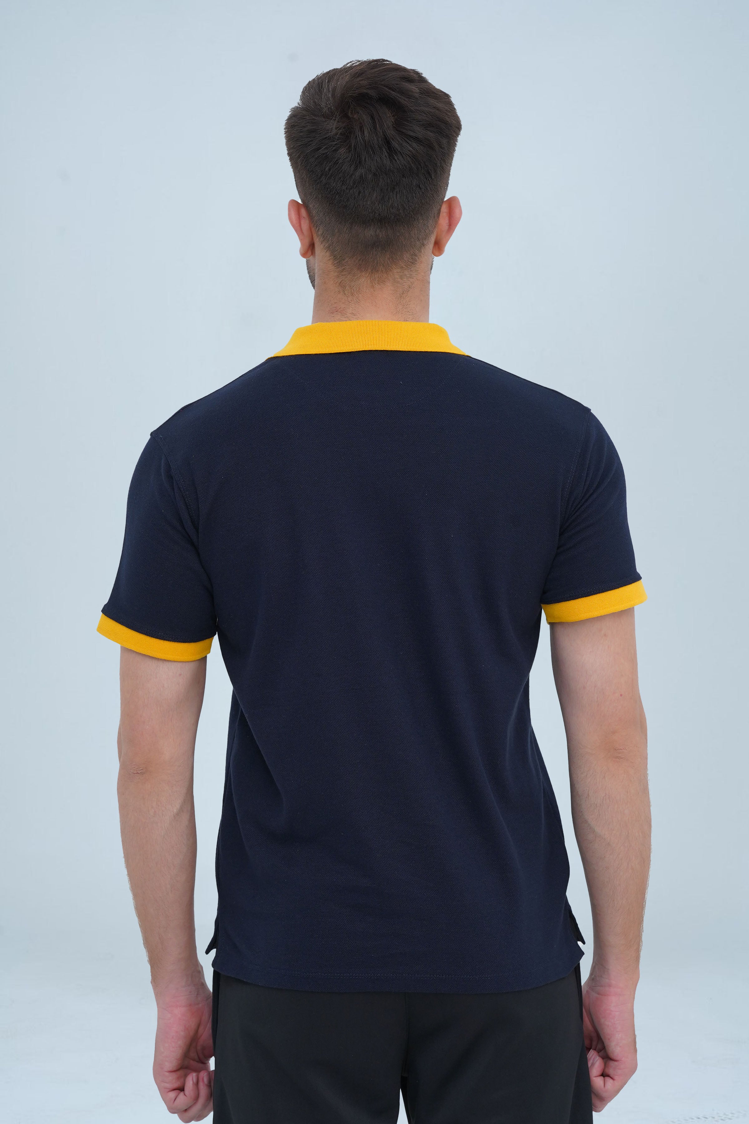 Men's Navy Cotton Polo Shirt - CrossFitters