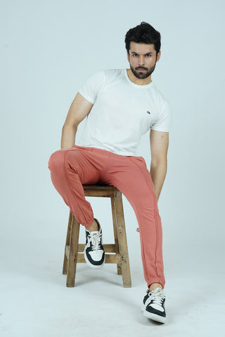 Men’s Pink Polyester Jogger Pant - CrossFitters