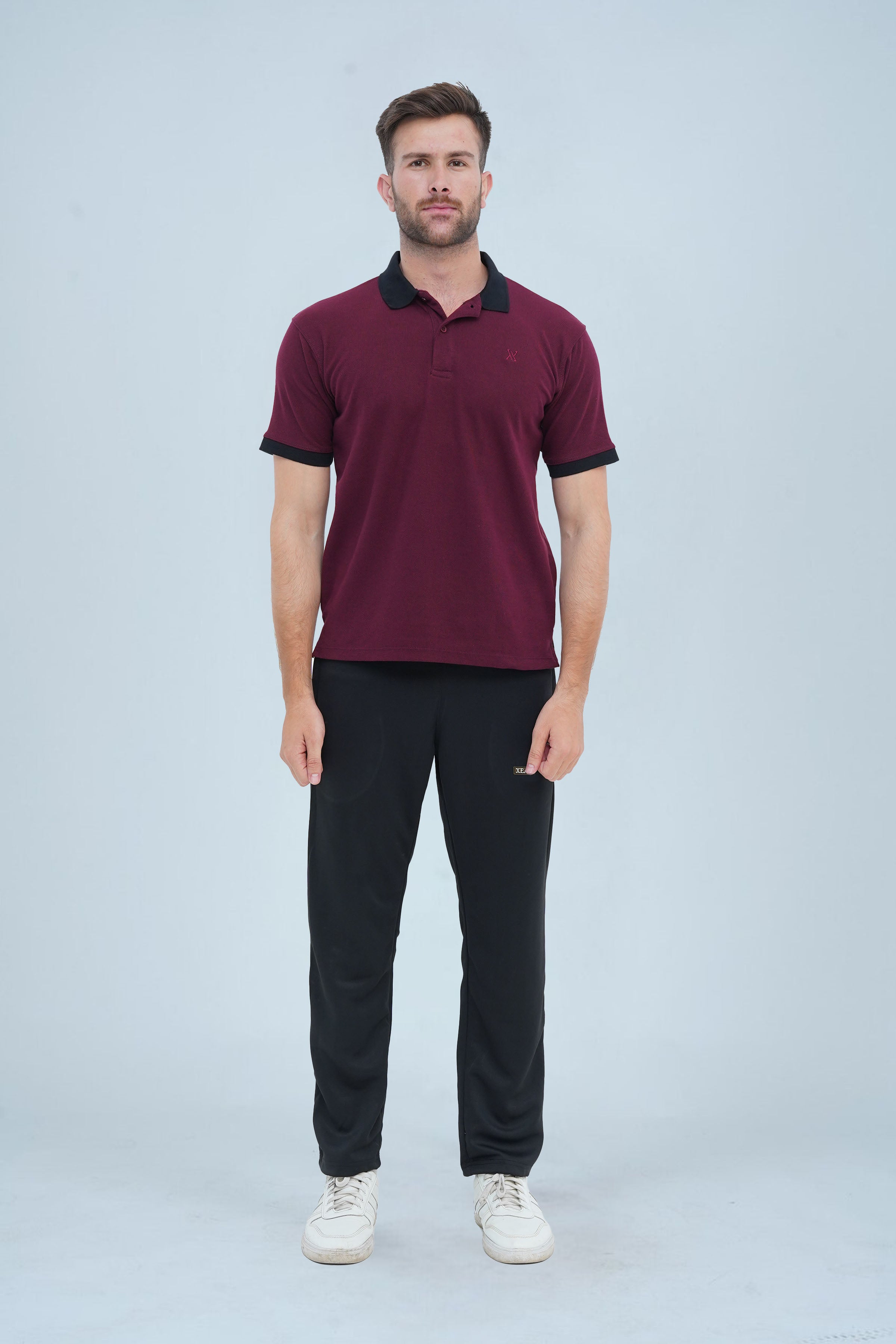 Men's Plum Cotton Polo Shirt - CrossFitters