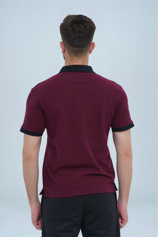 Men's Plum Cotton Polo Shirt - CrossFitters